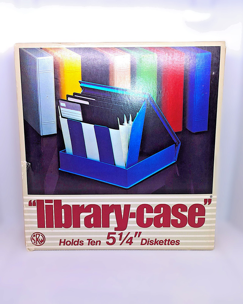5.25" Floppy Disc Beige Storage Case /10 Library Case