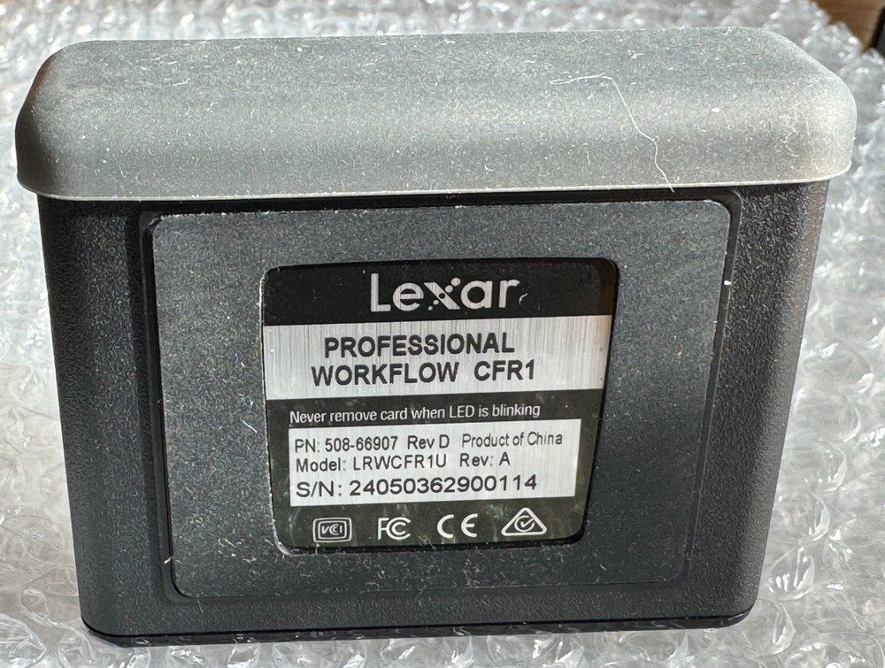Lexar CFR1 CF Compact Workflow Flash Card Reader USB3