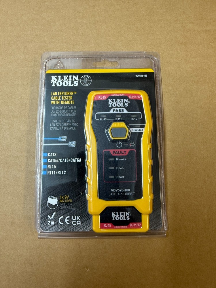 Klein Tools VDV526-100 LAN Explorer Data Cable Tester With Remote #2246