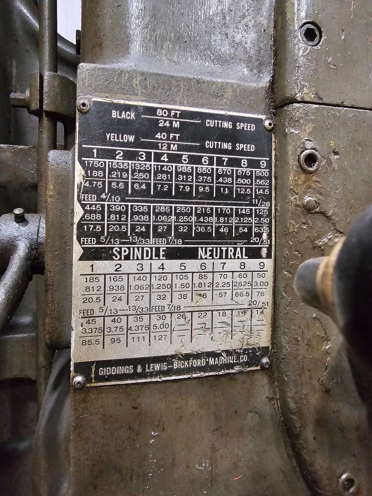 1981 Giddings & Lewis Chipmaster 956 Radial Arm Drill