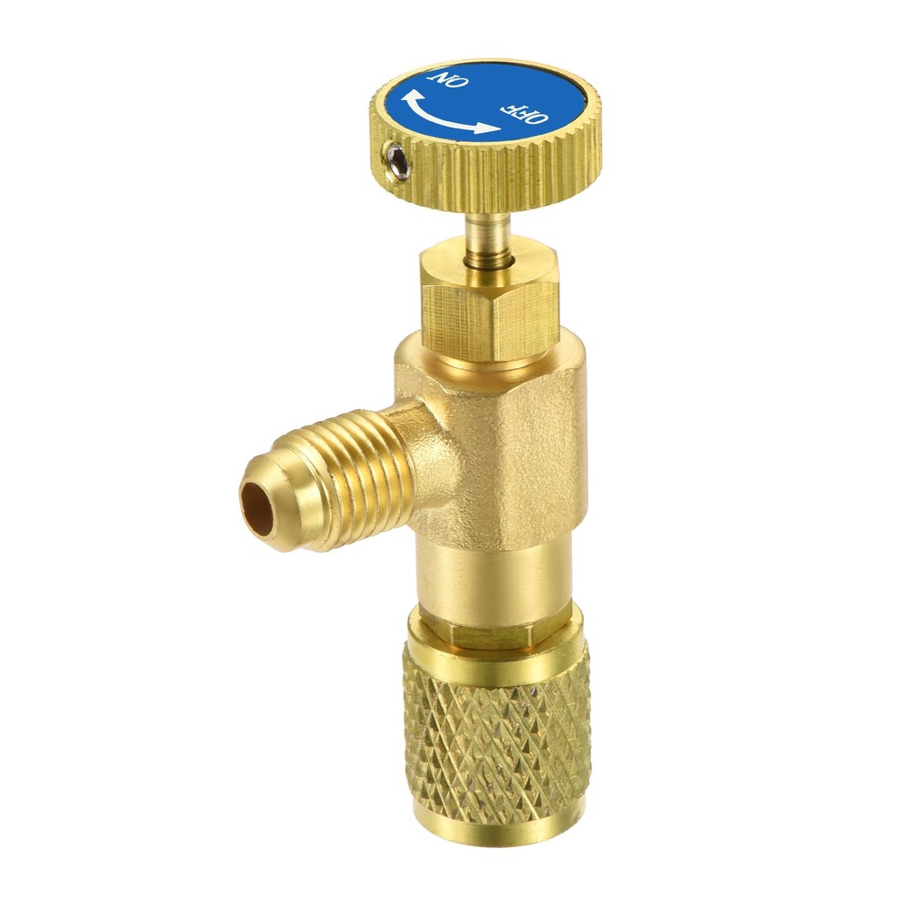 Charging Valve 1/4 SAE Thread Adapters Shut-off Flow Control