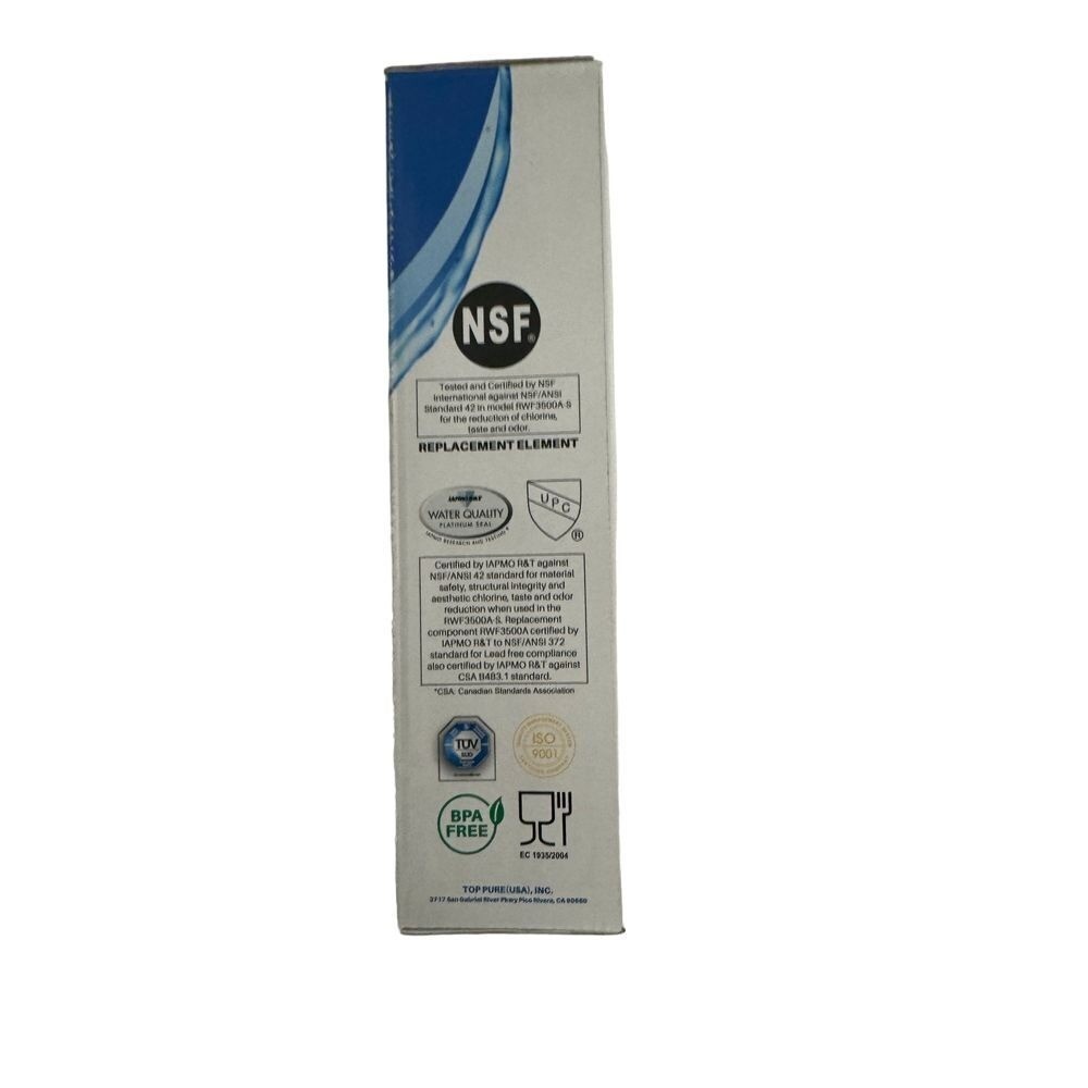 Ice pure | new refrigerator replacement filter | RWF3500A