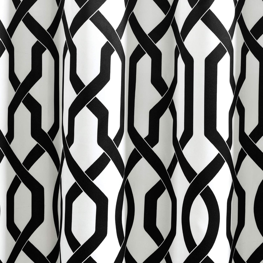 Edward Trellis Curtains Light Filtering Window Panel Set for Living, Dining, Bed