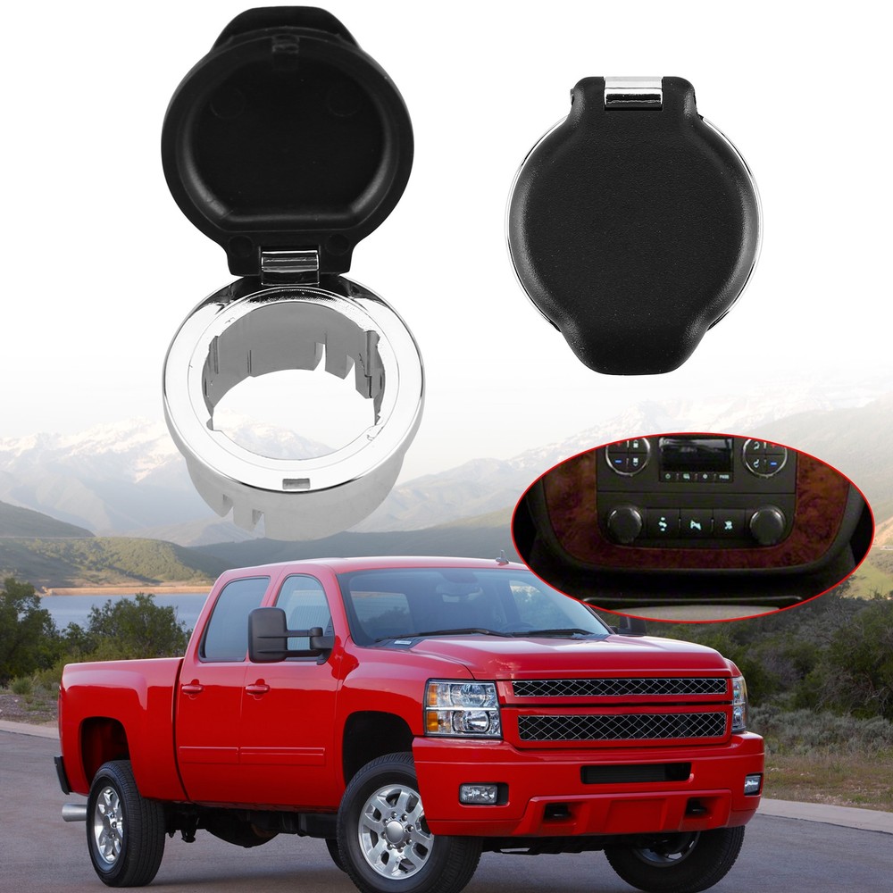 2PCS 20983936 Cigarette Lighter Power Outlet Socket Cap Plug Cover Set 25793816