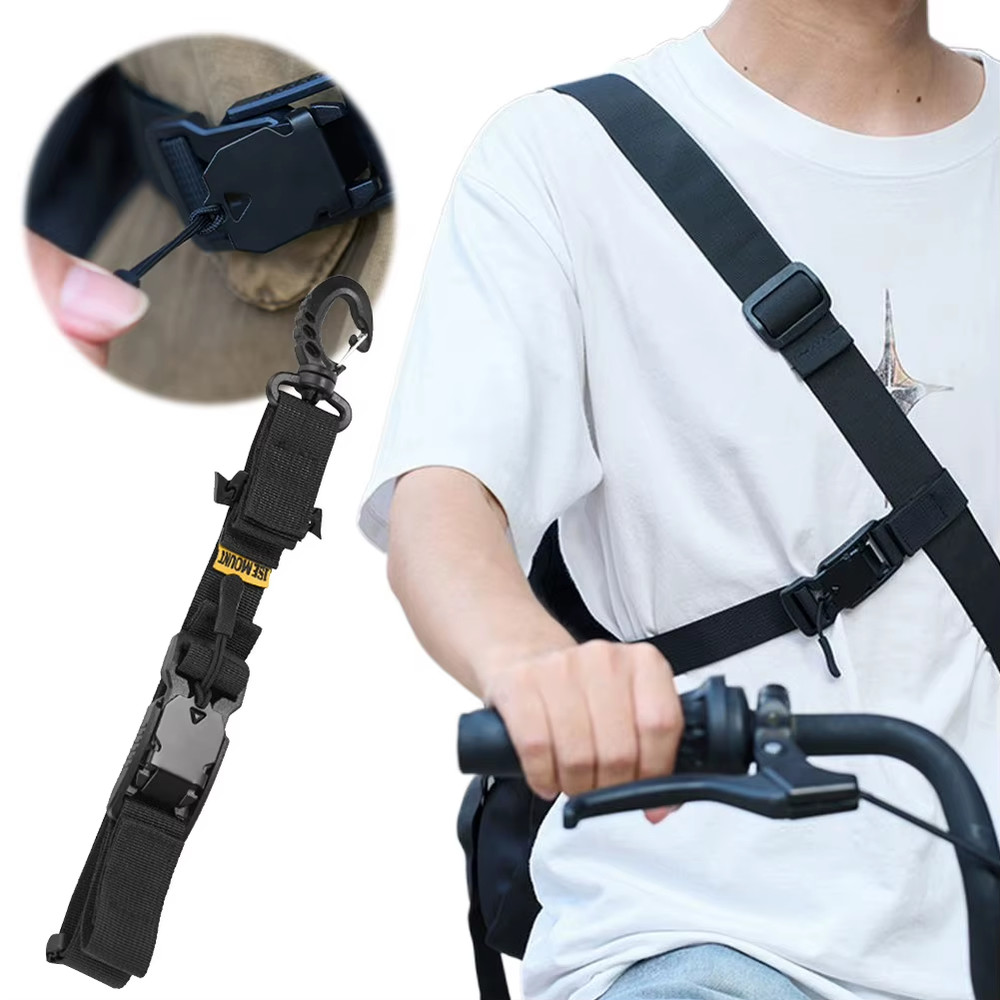 Three Point Auxiliary Backpack Stability Strap Adjustable Fixed Shoulder Bag ant