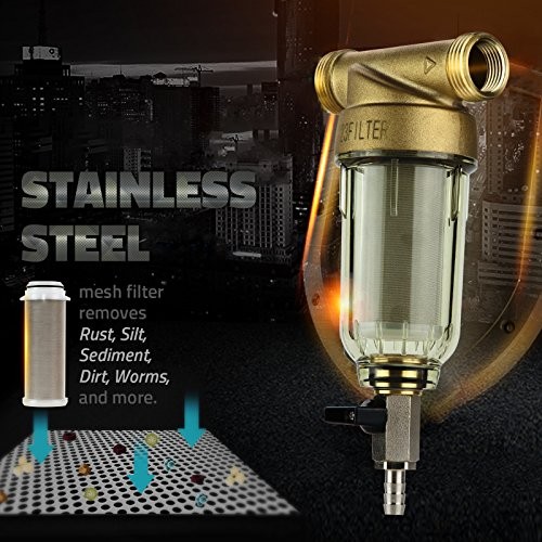 FWSP100 Spin Down Sediment Filter Replacement Cartridge, White 100 Micron