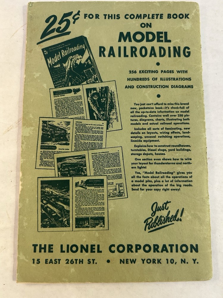 Instructions For Assembling and Operating Lionel Trains - 1951