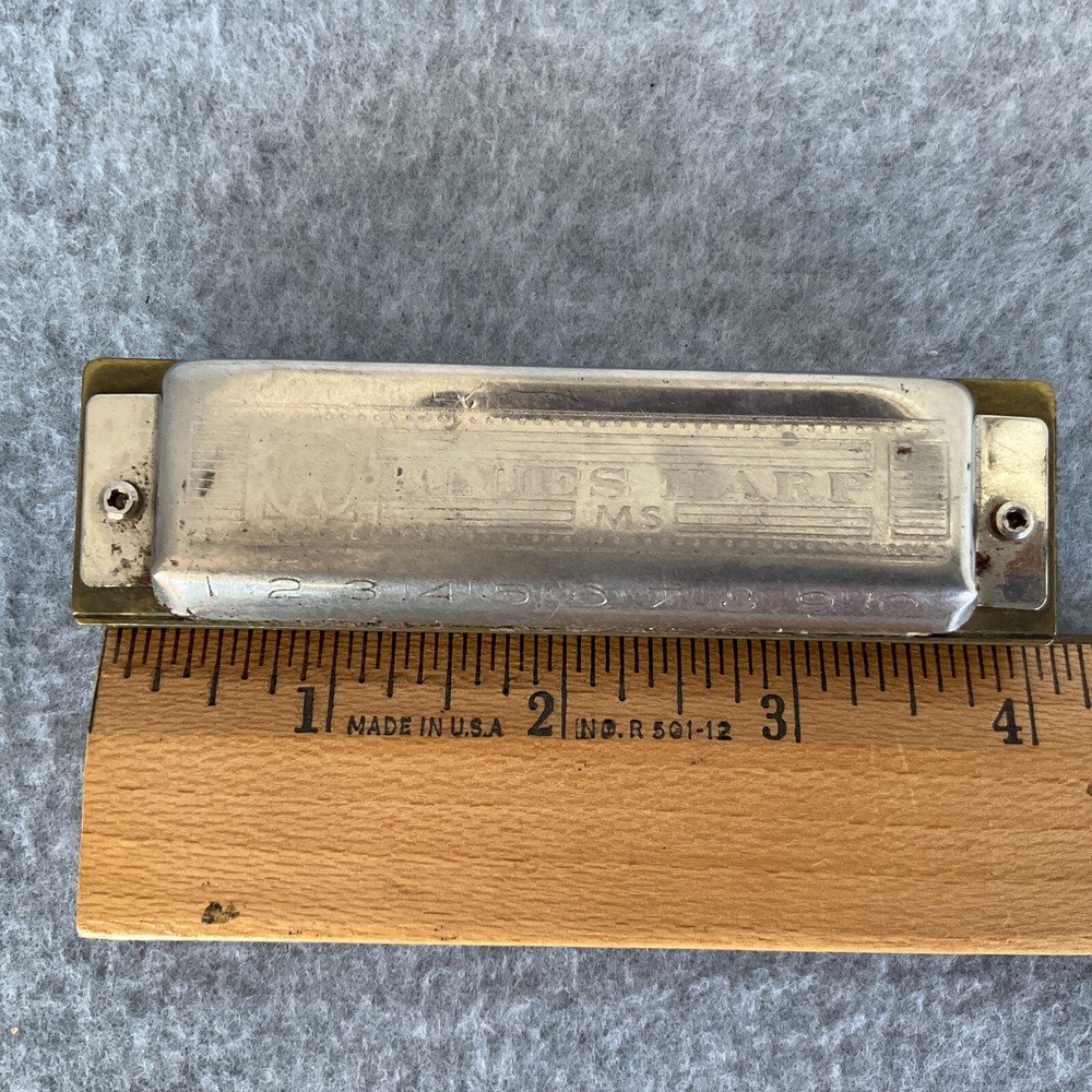 HOHNER Blues Harp MS 532/20(?) Harmonica Germany without Case - As-Is (J12-Q)
