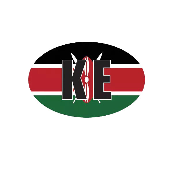 Kenya Oval Sticker Decal
