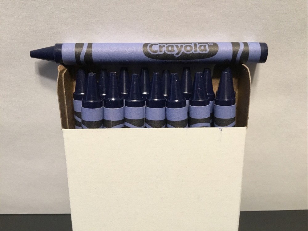 (16) Crayola Crayons (indigo) BULK