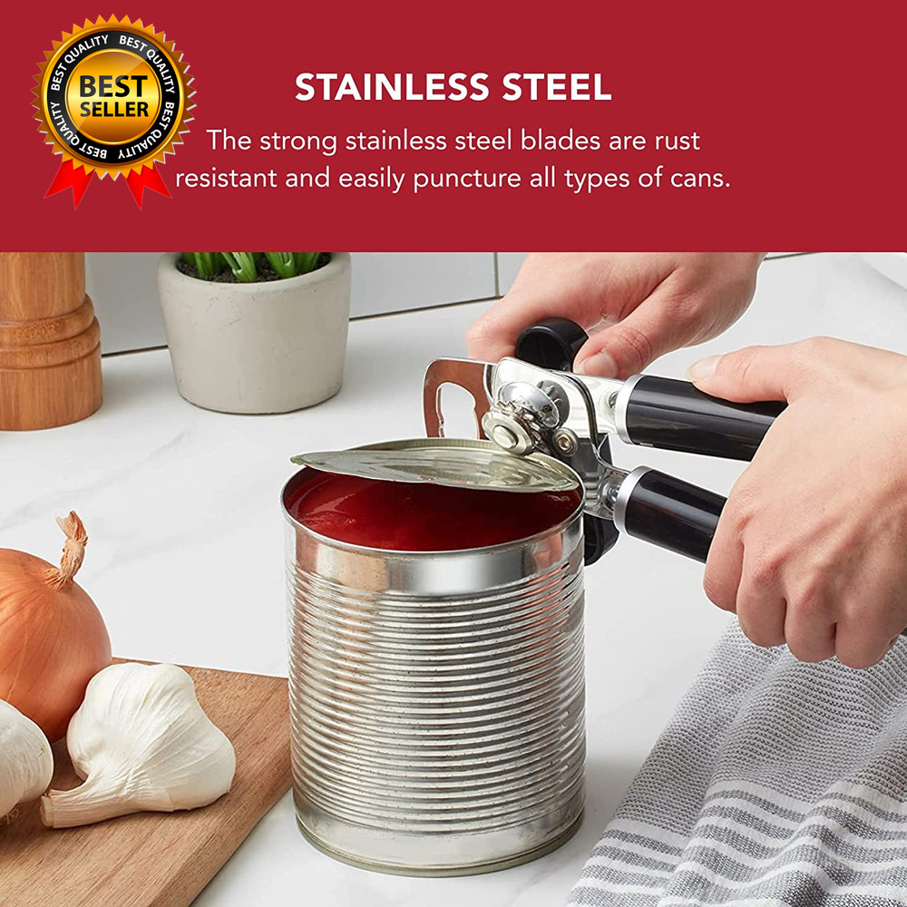 Classic Multifunction Can Opener and Bottle Opener Easy to Use Razor Sharp
