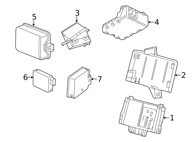 Genuine GM ABS Control Module Bracket 23387149