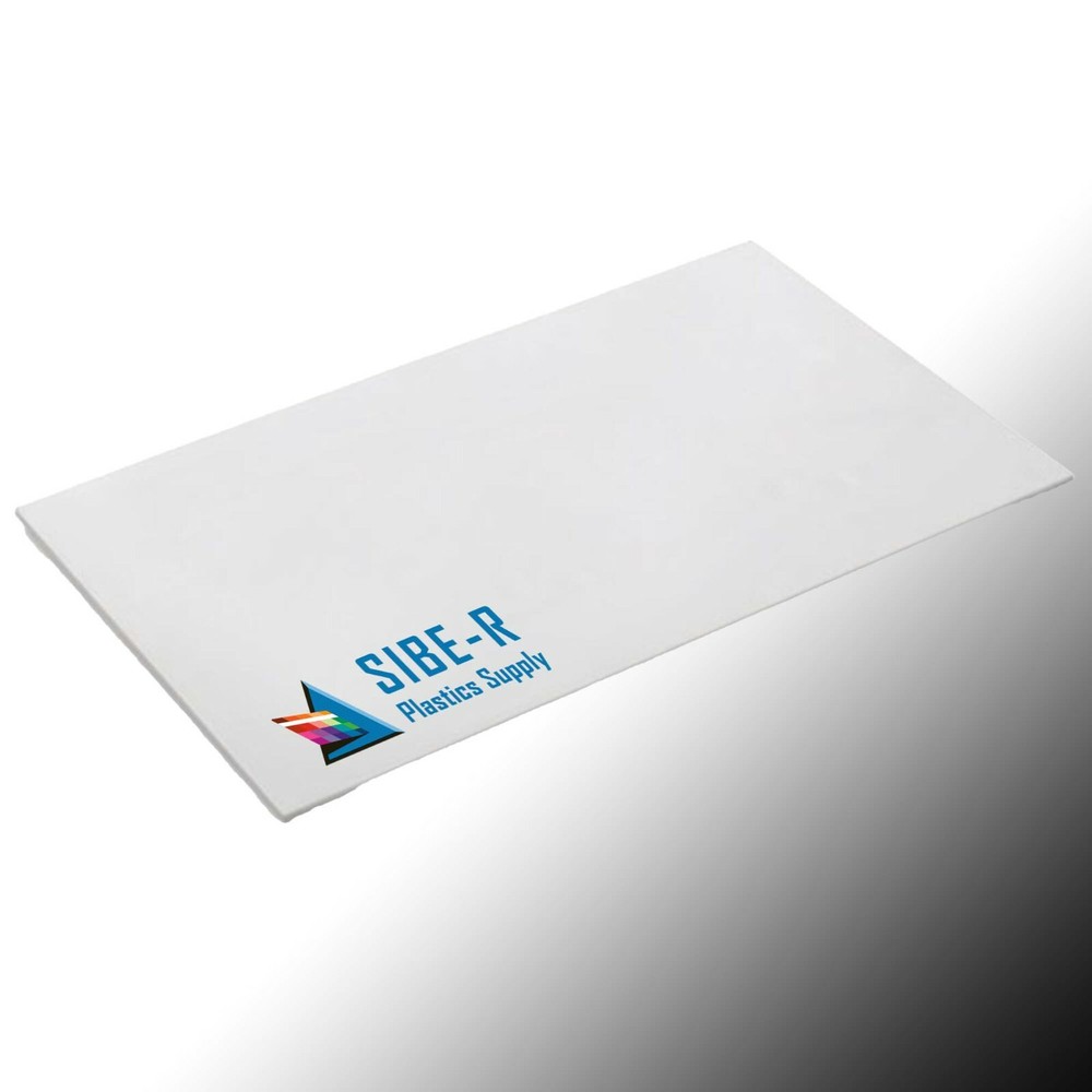 White Polystyrene Plastic Sheet - 0.125" (1/8") Thick - You Pick Size