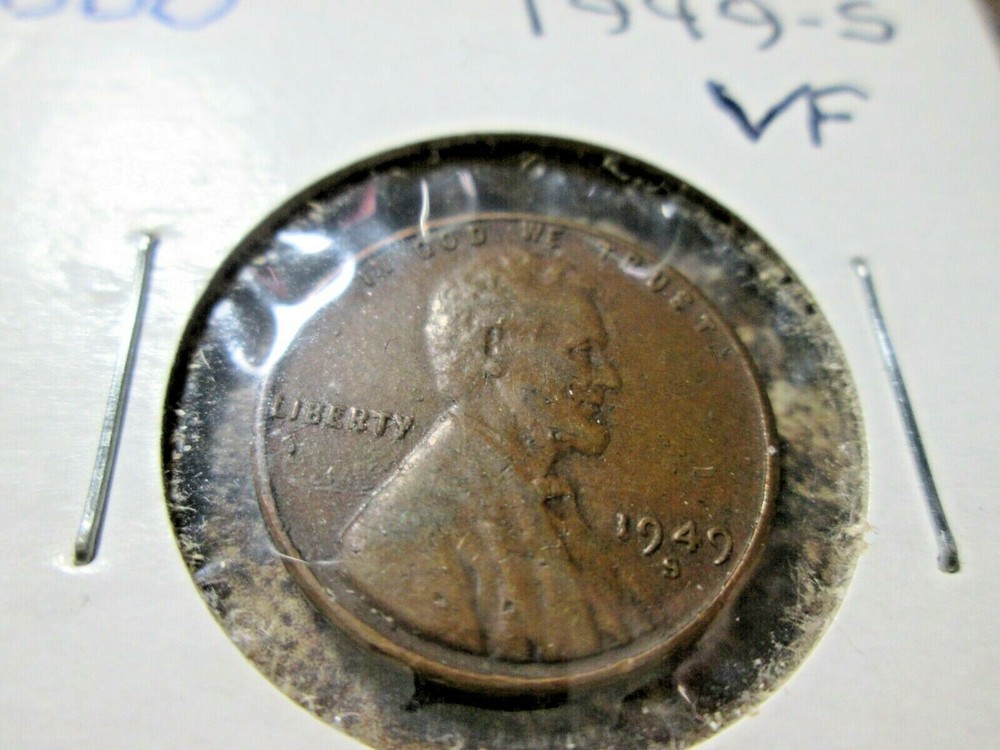 1949-S LINCOLN WHEAT CENT DDO VF HH6