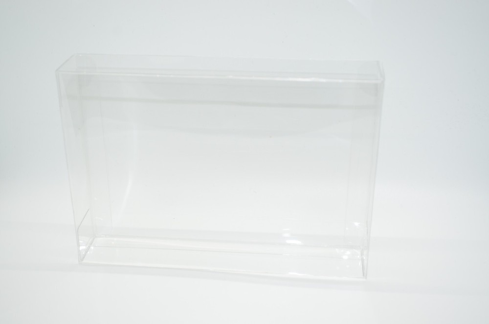 10 Plastic Protective Protectors Cases Sleeves Display Boxes For Nintendo NES