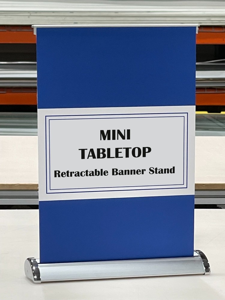 11 ¾"x17"（ A3 ） Mini Tabletop Retractable Banner Stand