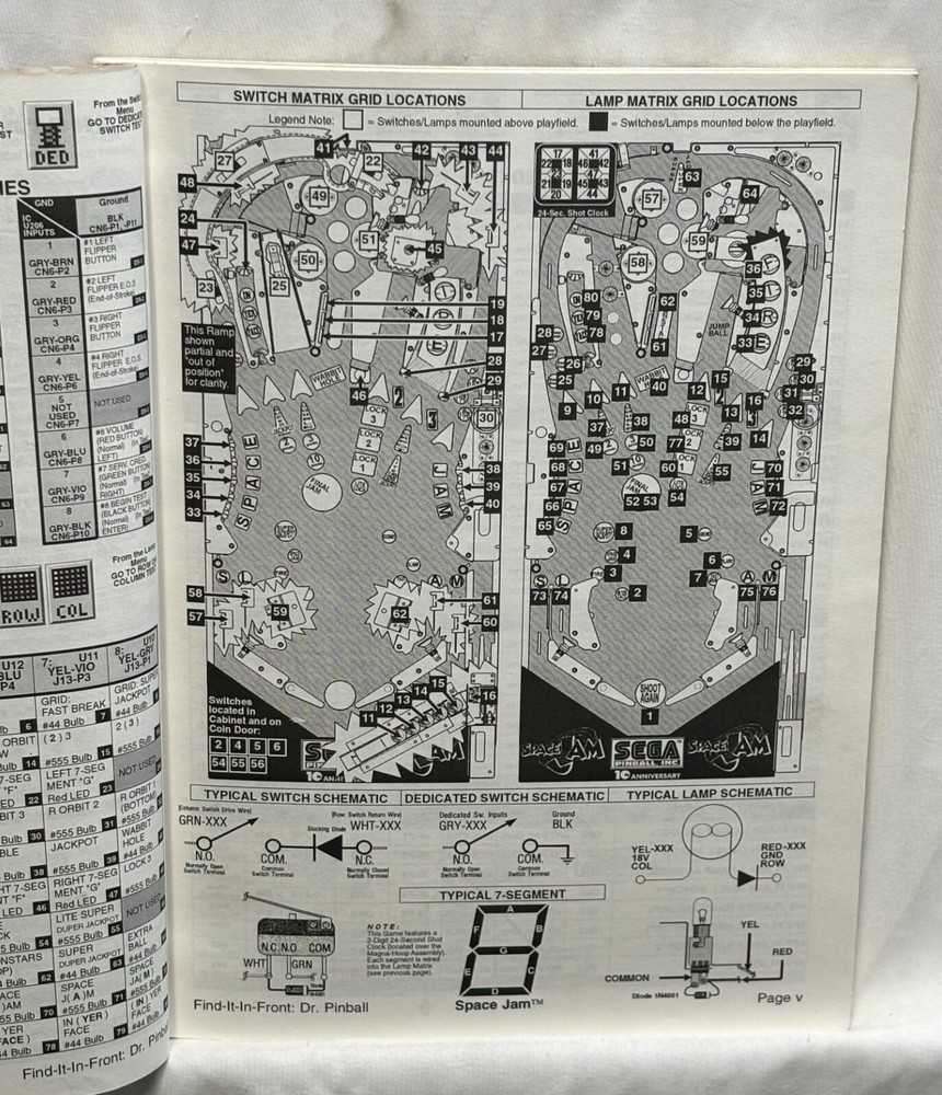 ORIGINAL-SEGA-SPACE JAM-MANUAL