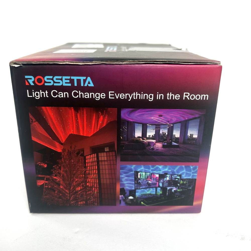 Rossetta Galaxy Projector Star Projector Light Bluetooth Speaker 8 White Noise