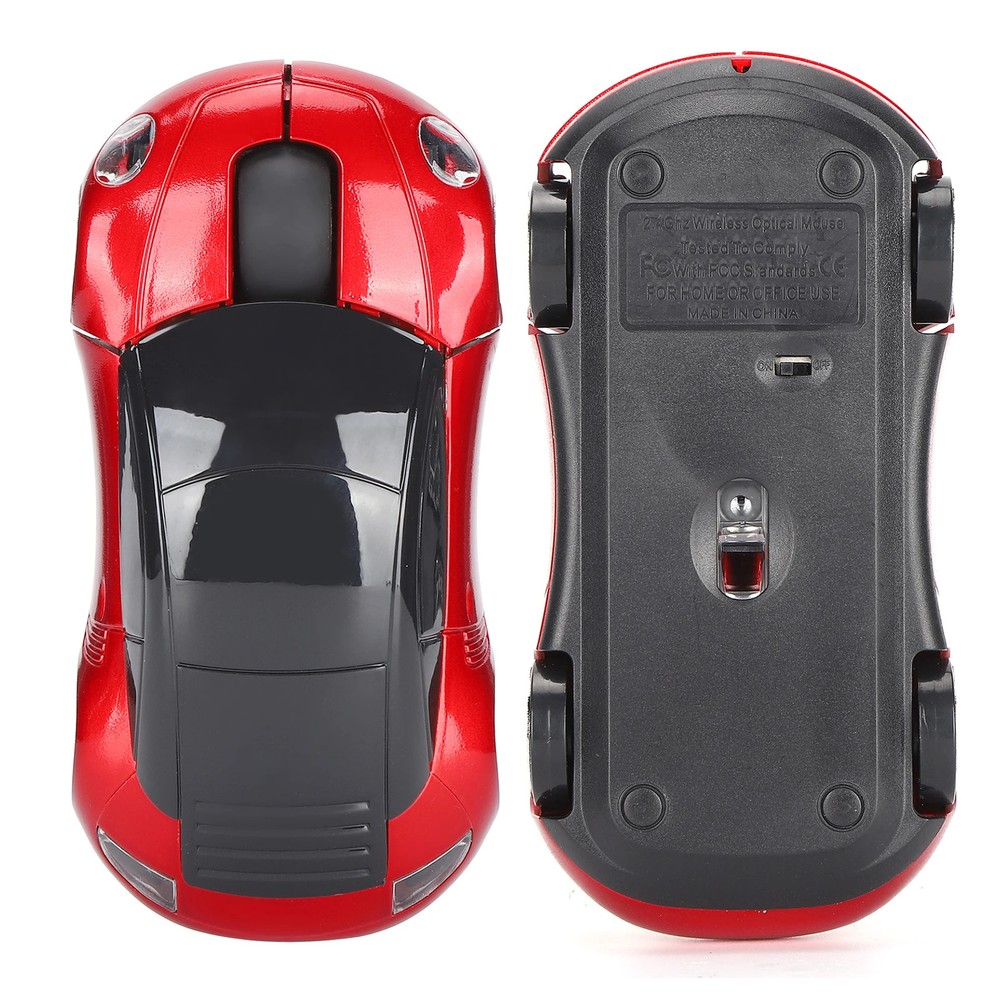 Computer Mouse Laptop Mouse Smart CarShaped Portable 2.4G Cordless Mouse with US
