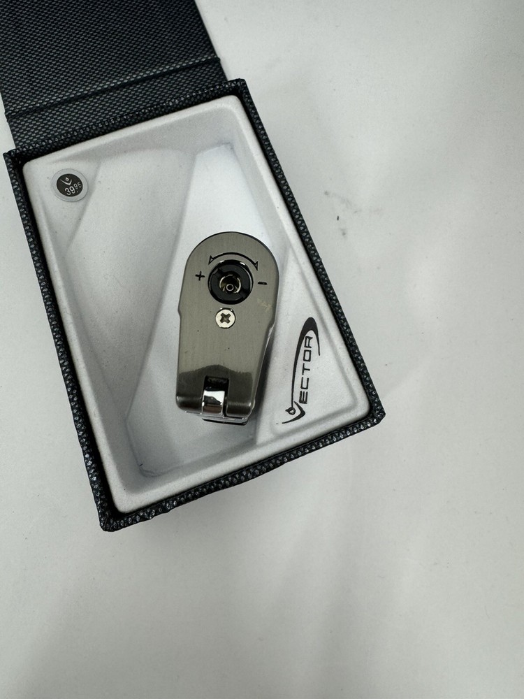 Vector Delta - Double Jet Flame Torch Lighter - Gunmetal - New