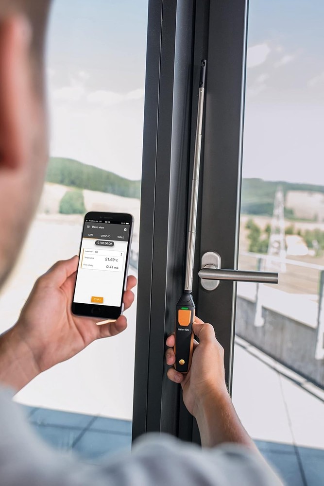 Precision 405i Airflow Anemometer – Bluetooth Enabled for Easy Tracking