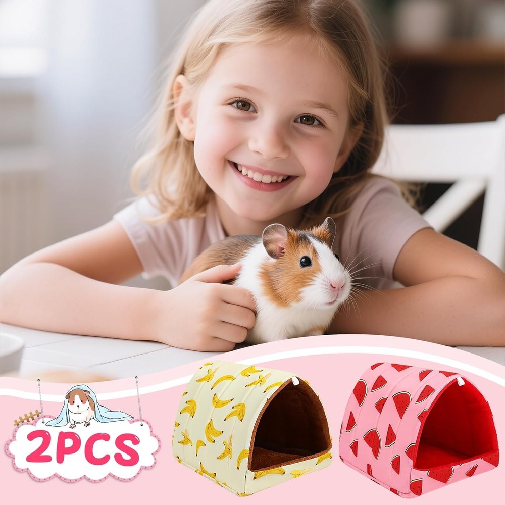 Cute Guinea Pig Hideout, Thickened Cushion, Machine Washable