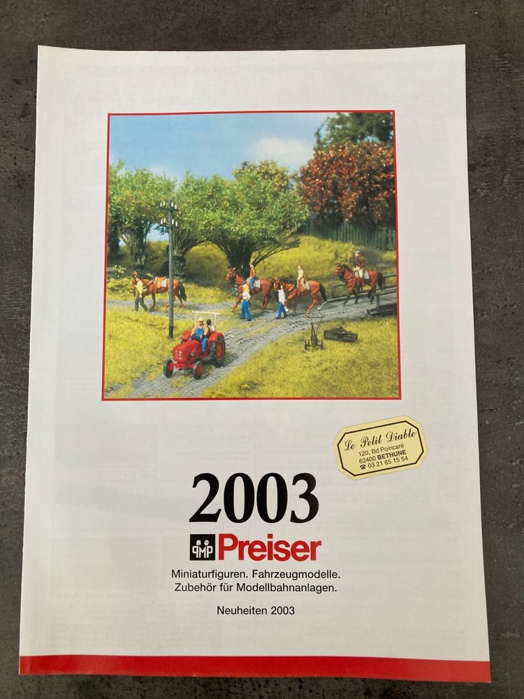 PREISER 2003 E74 TRAIN CATALOG