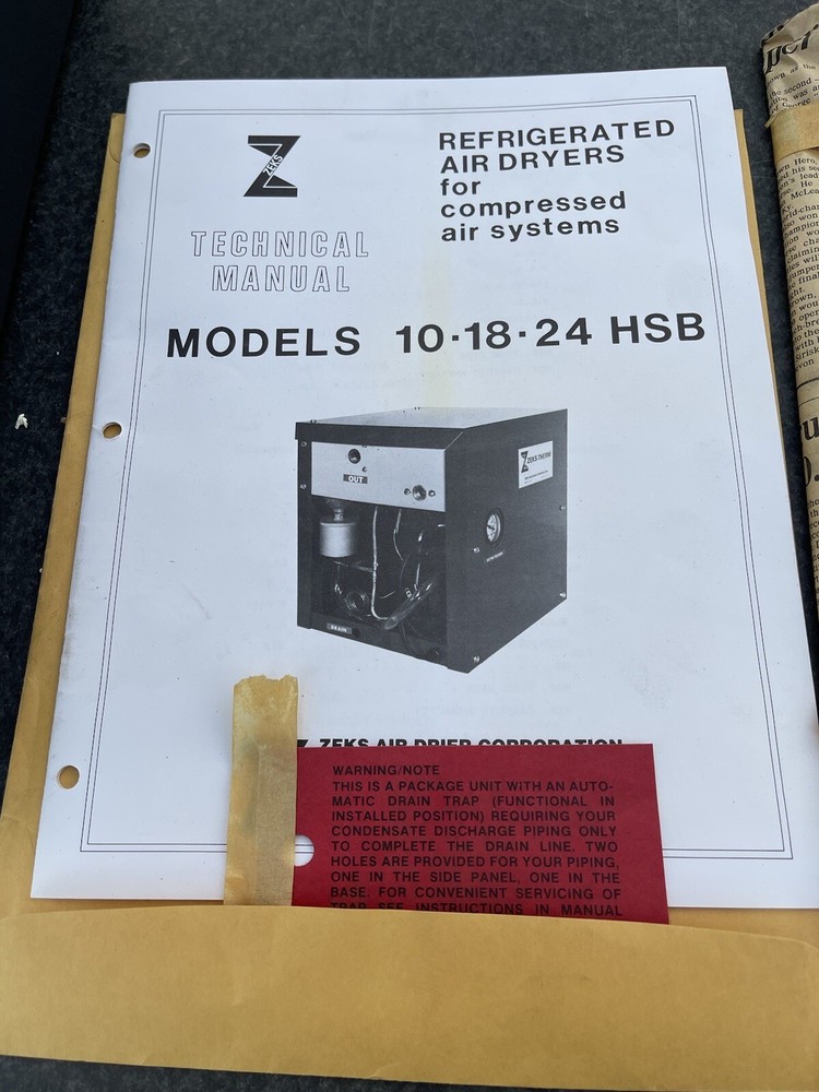NEW ZEKS AIR DRYER 10HSBA10S