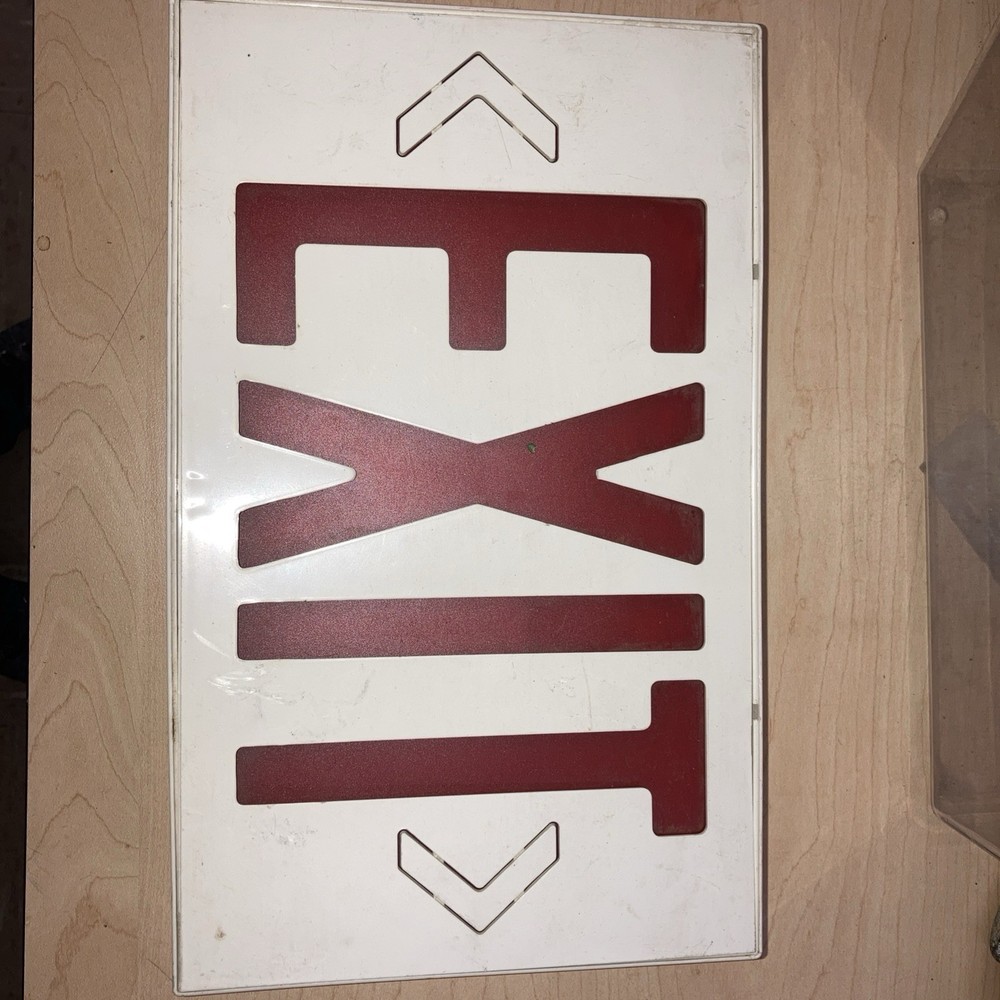 Vintage Exit Sign Lighted