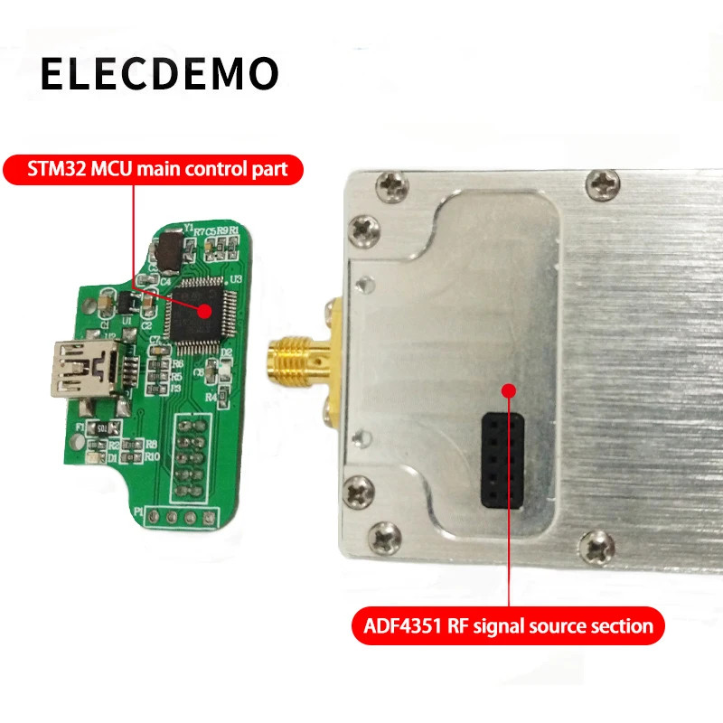ADF4351 Phase-locked Loop Signal Source Frequency Synthesizer with Cavity RF PLL