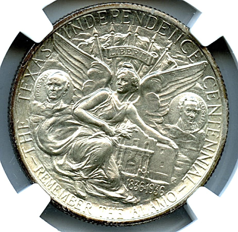 1935 Texas Silver Commemorative, NGC MS67