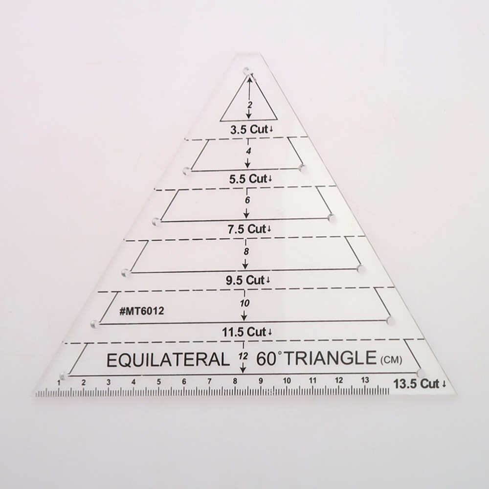 Patchwork Ruler 60 Degree Triangle Quilting Ruler Patchwork Acrylic Template