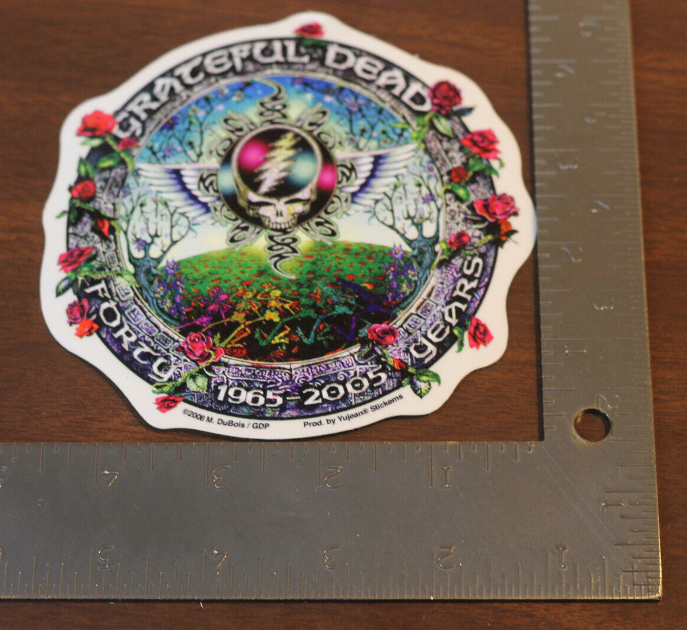 NEW GRATEFUL DEAD 40TH ANNIVERSARY STICKER