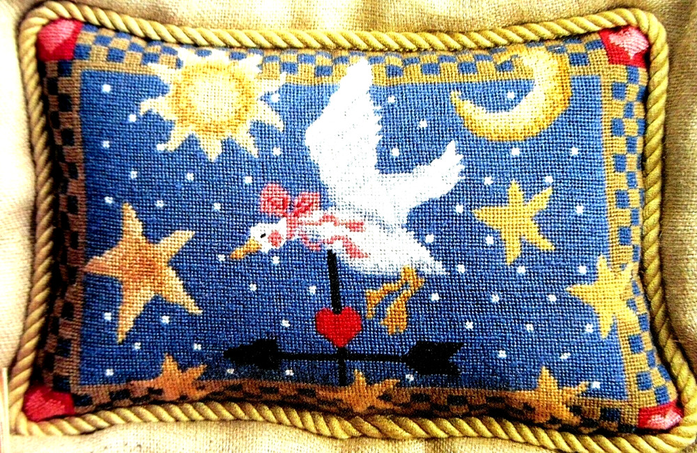 Flying Goose Weathervane Moon Stars Sun NEEDLEPOINT PATTERN