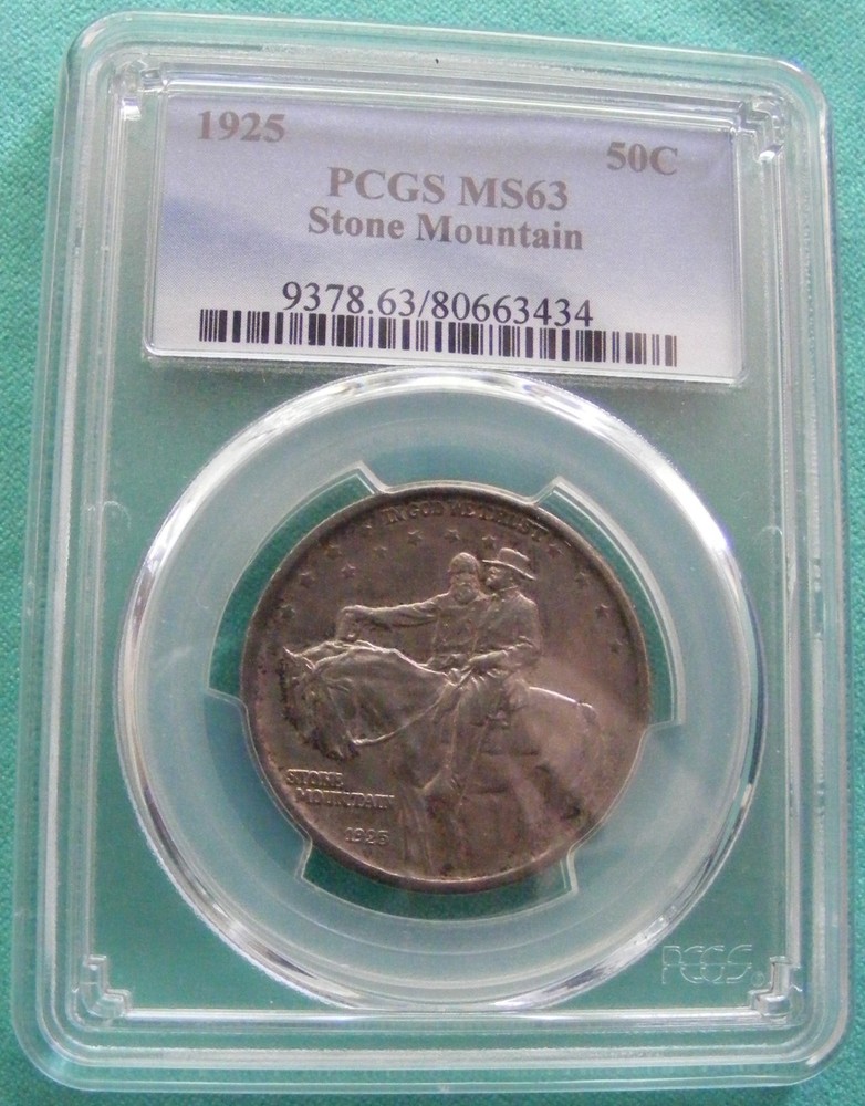 1925 Stone Mountain Commemorative Half Dollar PCGS MS63