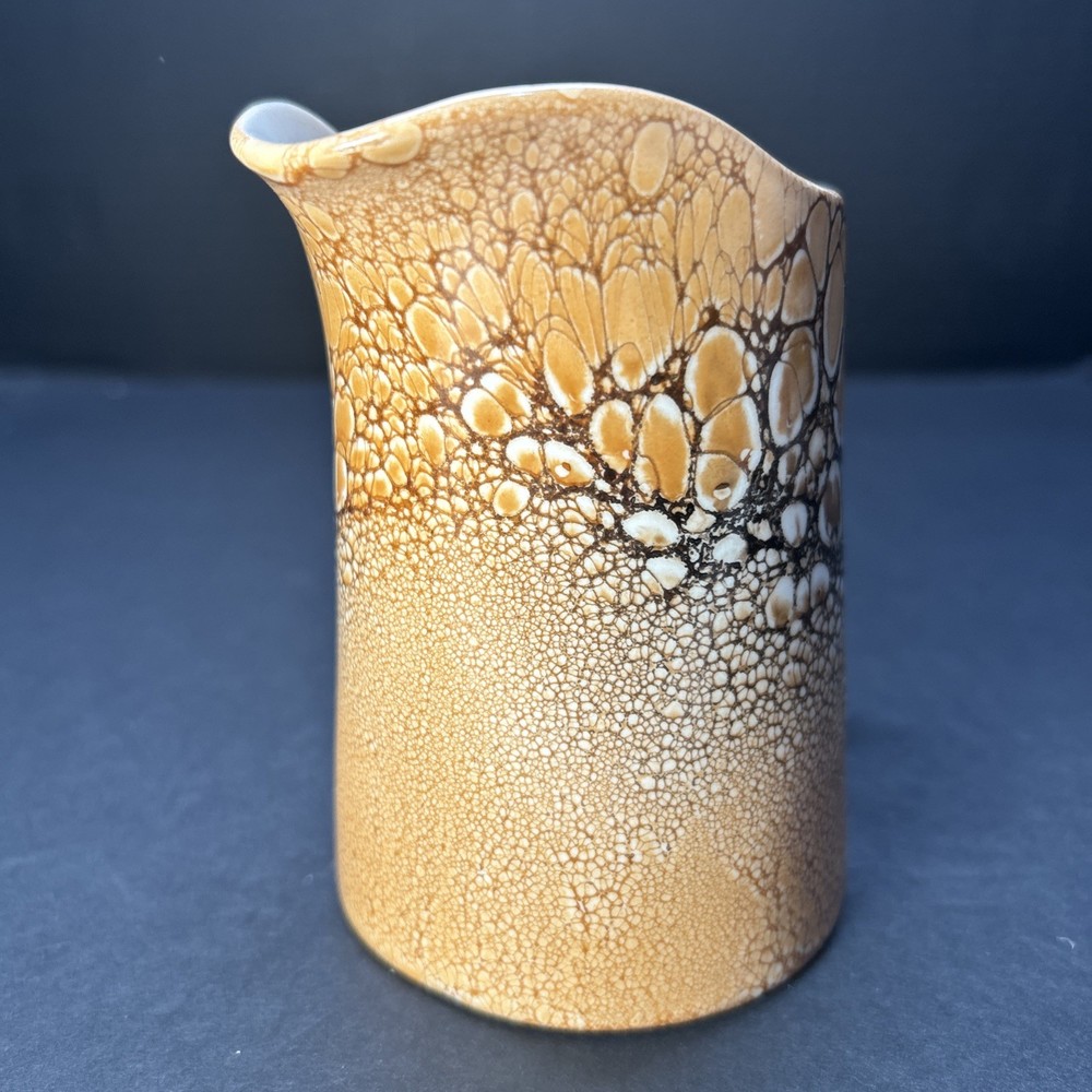 Czechoslovakia Pottery Mini Pitcher Creamer 4 1/2”