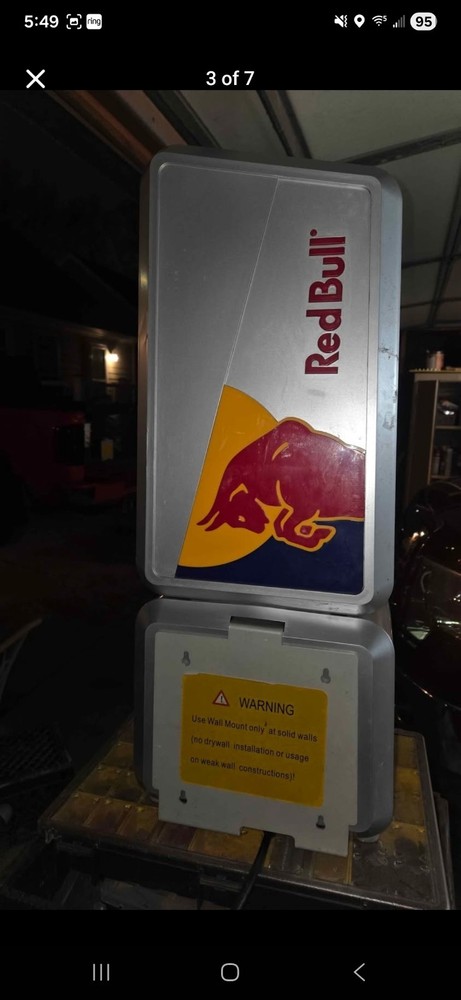 Red Bull Mini Fridge Micro Cooler Countertop Refrigerator