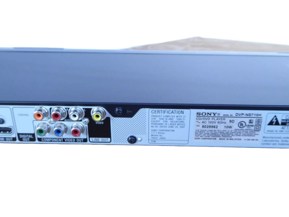 Sony DVP-NS710H/B DVD Player - TESTED & WORKING