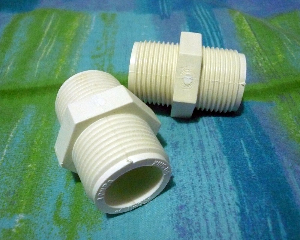 2 pieces 1" Nipple Connectors for Big Blue Water Housing System