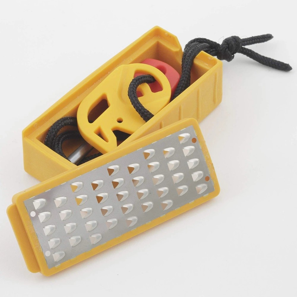 Smith S Pack Pal Tinder Maker With Fire Starter Stainless Steel Grater Tool