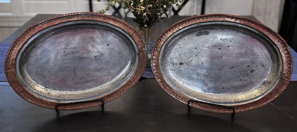 Antique Hammered Copper Serving Platter’s