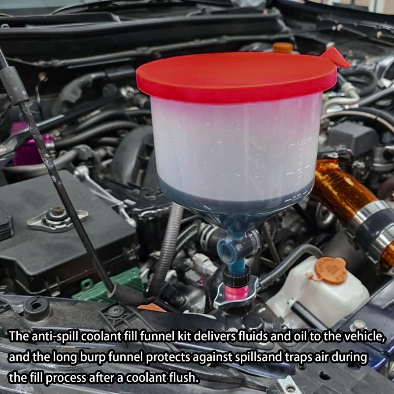 Complete 15 Component Automotive Coolant Dispenser System With Managed Flow Feat