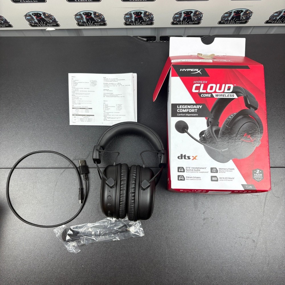 HyperX Cloud Core Wireless Legendary Comfort DTS Gaming Headset (PC)-No ADAPTER