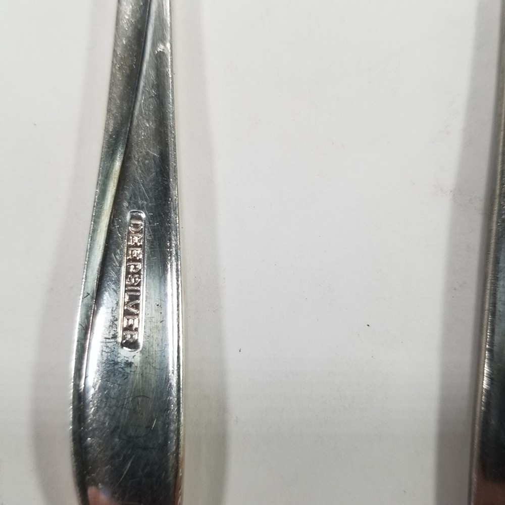 Pie Server & Fork Vintage HOLMES & EDWARDS Silverplate Deep Silver Pattern