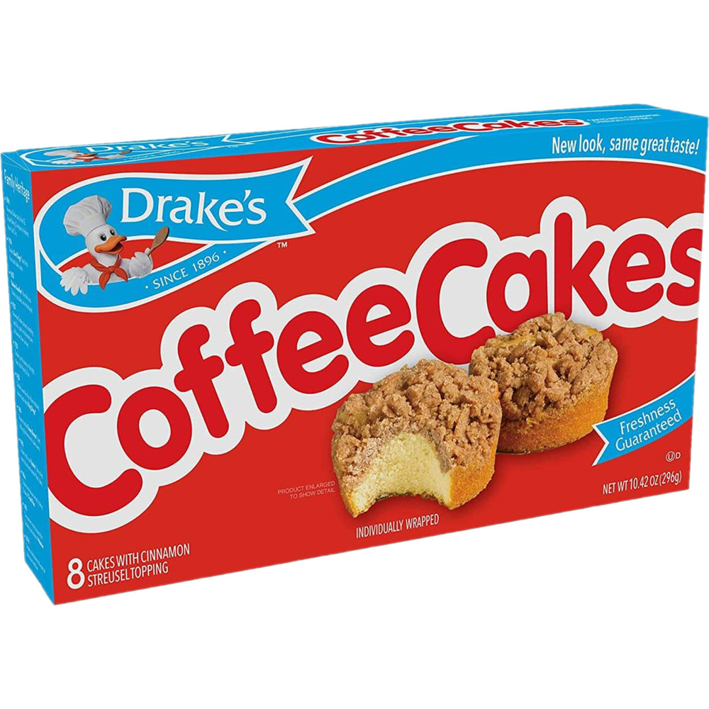 Drake's Coffee Cakes, 6 boxes, 48 Individually Wrapped Breakfast Pastries