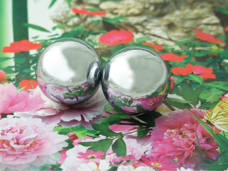 Baoding Balls Solid Stainless Steel 50mm 2pcs For Wrist Strengthening Relaxation