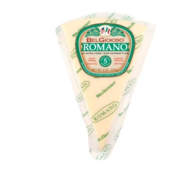 BelGioioso Romano Cheese Wedge, 8 oz ( 2 Pack)