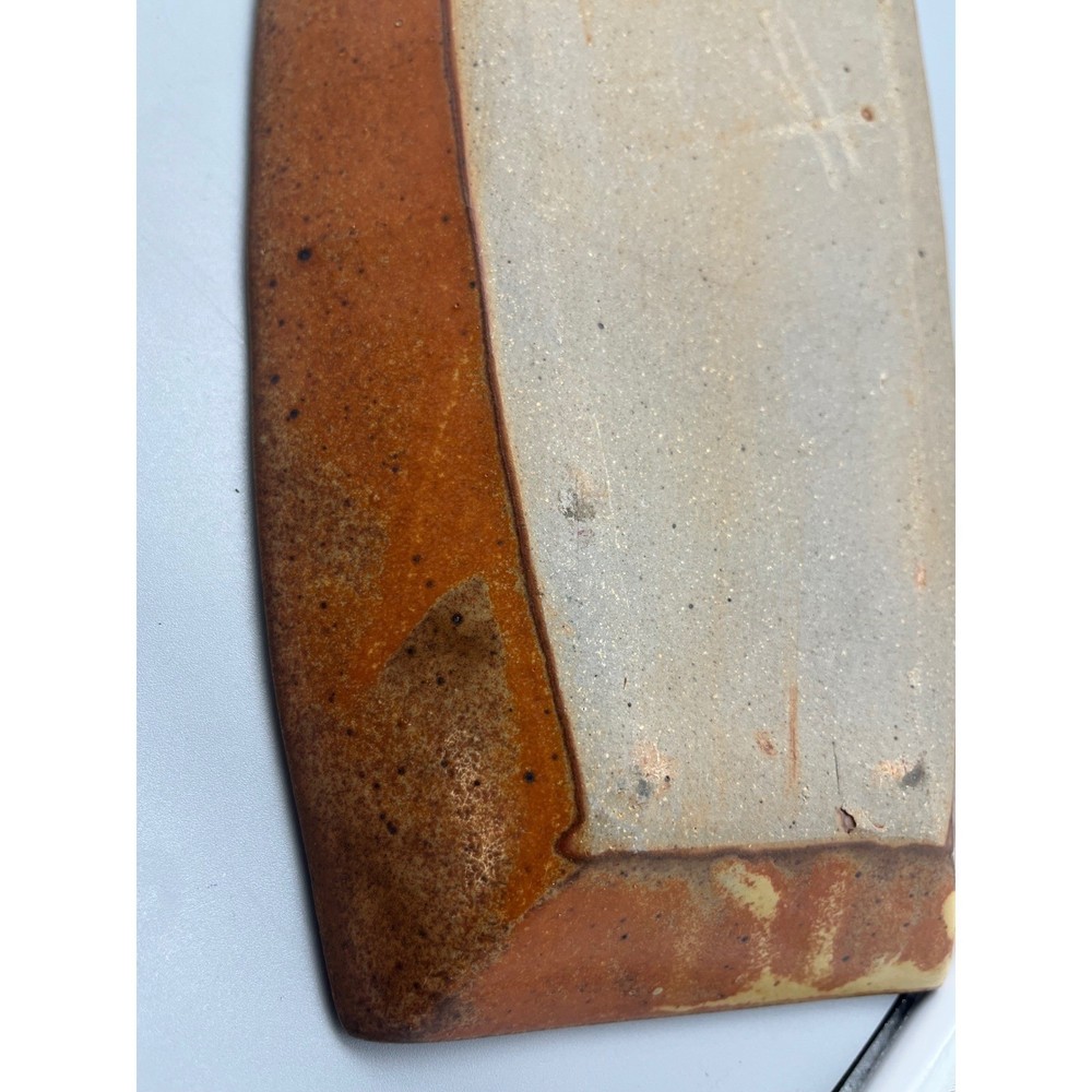 Vintage Peter Kaiser Signed stoneware Serving Tray rustic abstract design