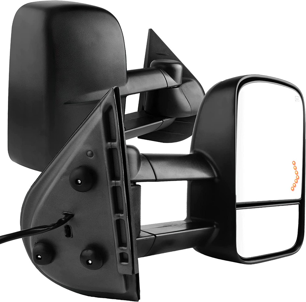 Power Heated Driver & Passenger Side Replacement Towing Mirror, 2007-2014 Chevy