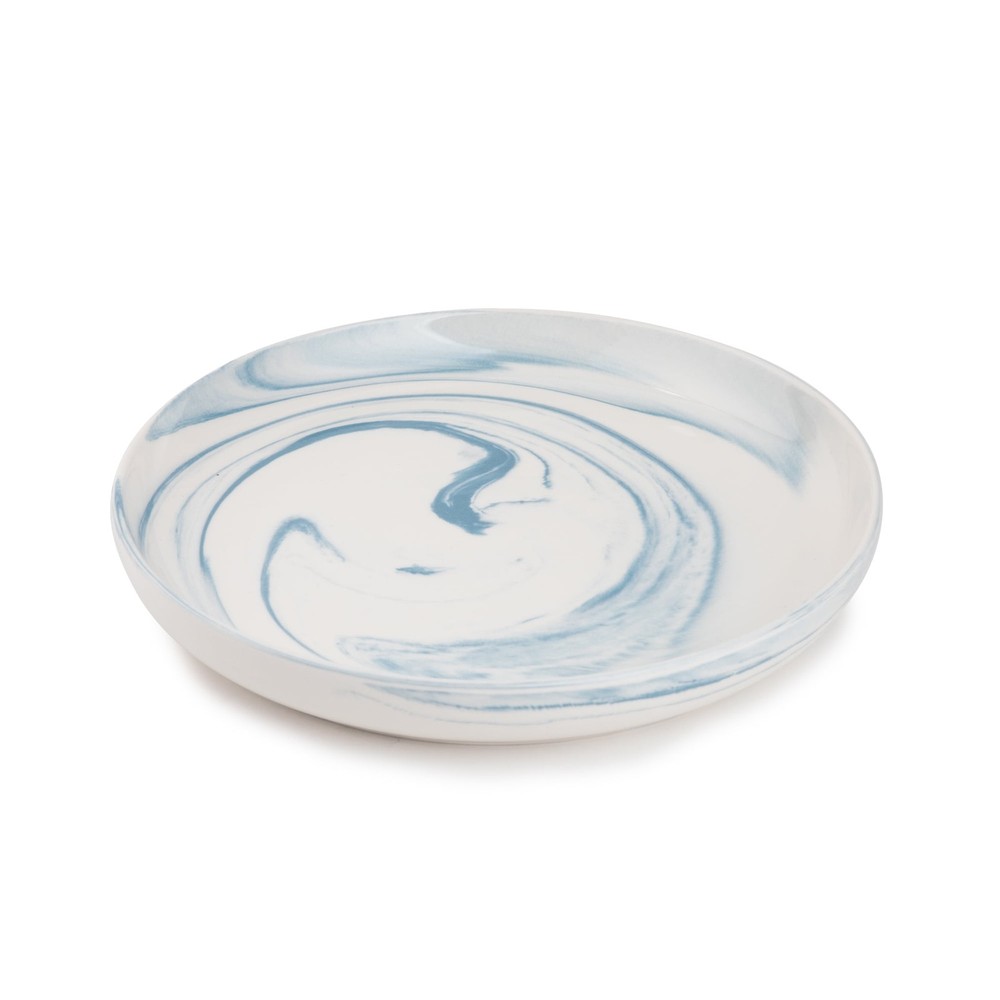 Thyme & Table Gray Marble Ceramic Salad Plate